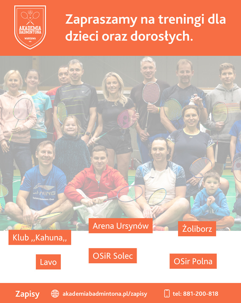 Zapraszamy na treningi dla dzieci i dorosłych.